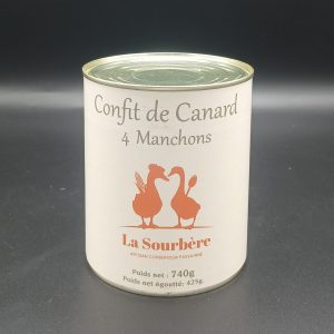 4 MANCHONS DE CANARD CONFITS 740 g