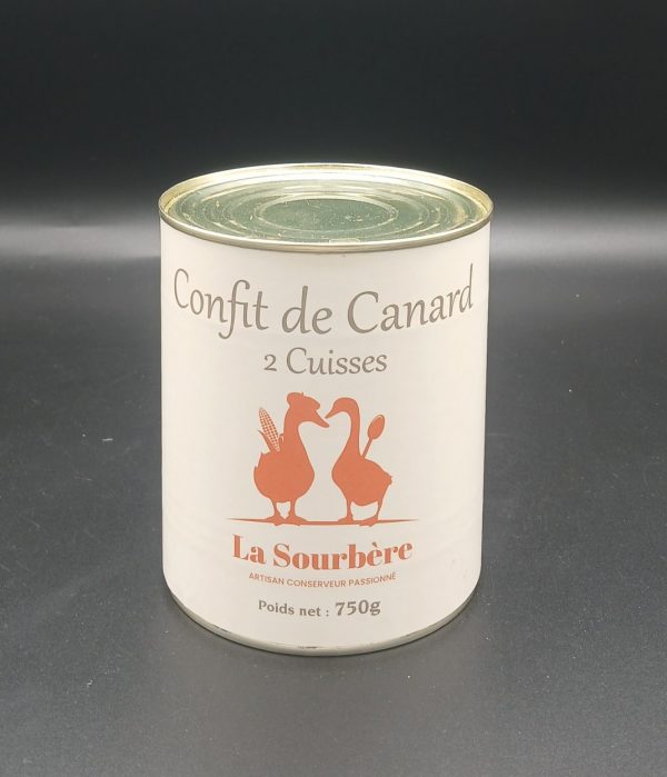 CONFIT DE CANARD 2 CUISSES 750g
