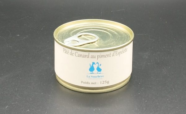 PATE DE CANARD AU PIMENT D ESPELETTE 125 g