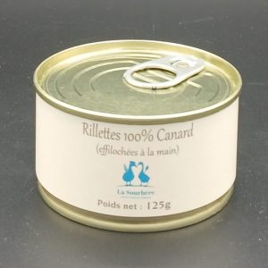 RILLETTES PUR CANARD 125 g