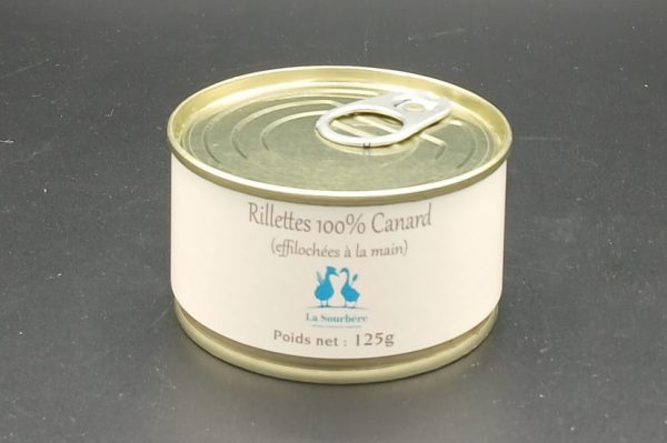 RILLETTES PUR CANARD 125 g