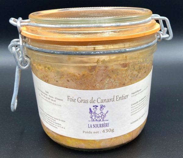 Foie gras canard entier artisanal