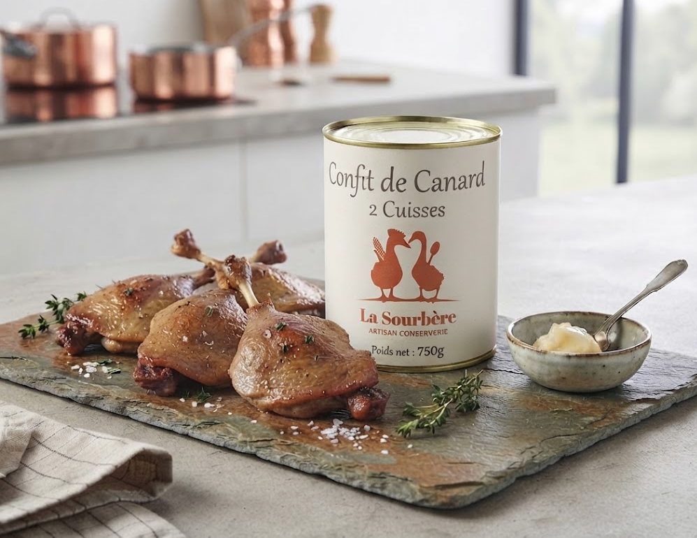 CONFIT DE CANARD 2 CUISSES 750g