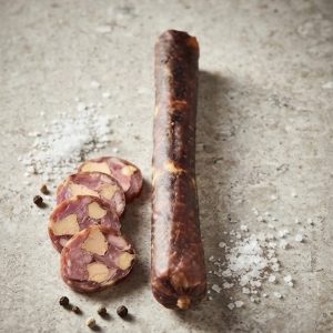 SAUCISSE 100% CANARD  AU FOIE GRAS SV 100 g