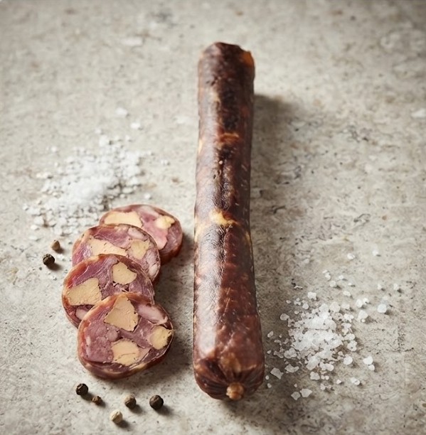 SAUCISSE 100% CANARD AU FOIE GRAS SV 100 g