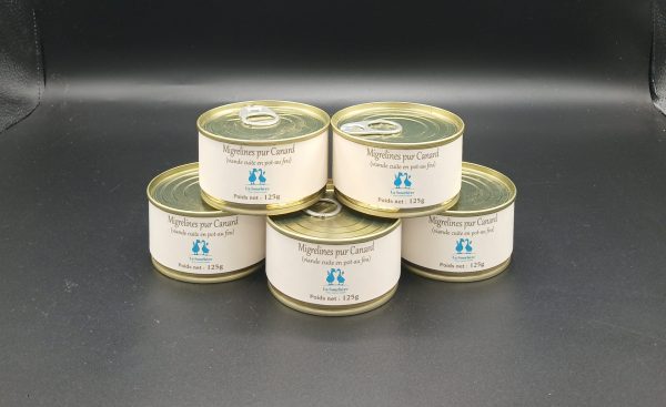 LOT DE 5 MIGRELINES PUR CANARD 5*125 g