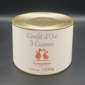 CONFIT D'OIE 3 CUISSES 1530g