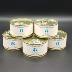 LOT DE 5 TERRINES D'OIE AUX CHATAIGNES 5*125 g