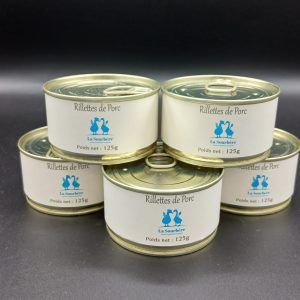 LOT DE 5 RILLETTES DE PORC 5*125g