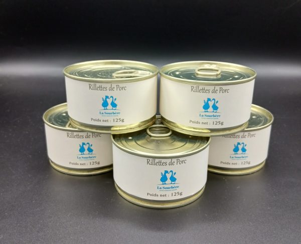 LOT DE 5 RILLETTES DE PORC 5*125g